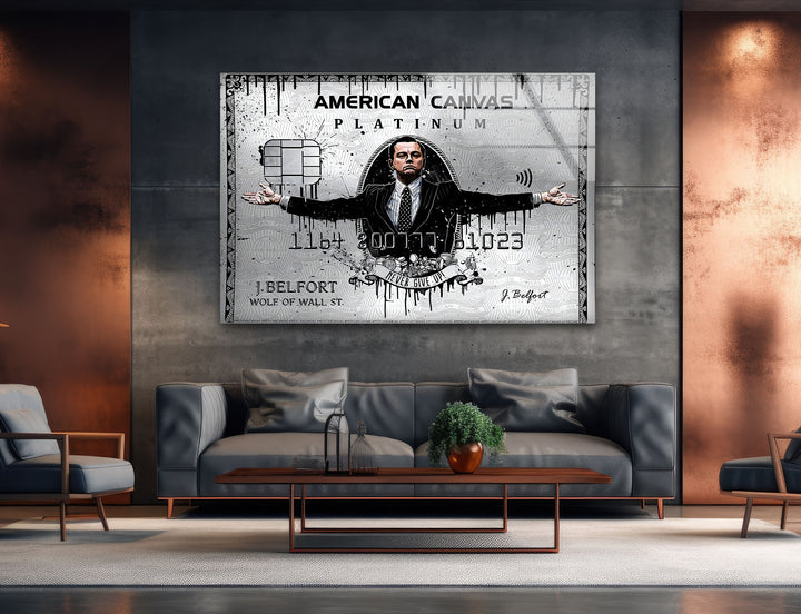 Royal American Card Glass Wall Art glass art painting, glass art for the Wall
