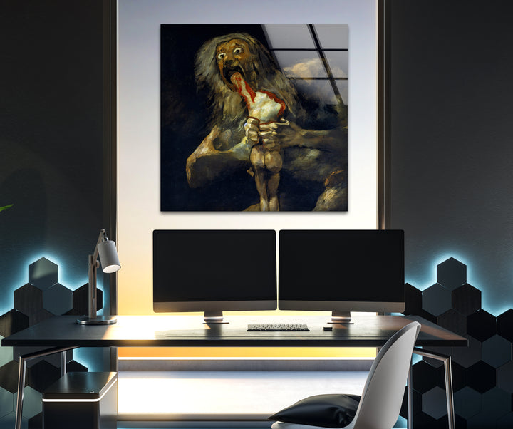 Famous landscape art capturing the beauty of nature with bold brushstrokes and vibrant tones
