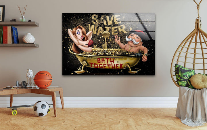 Save Water DCC Edition Glass Wall Art large glass photo prints, glass wall photos
