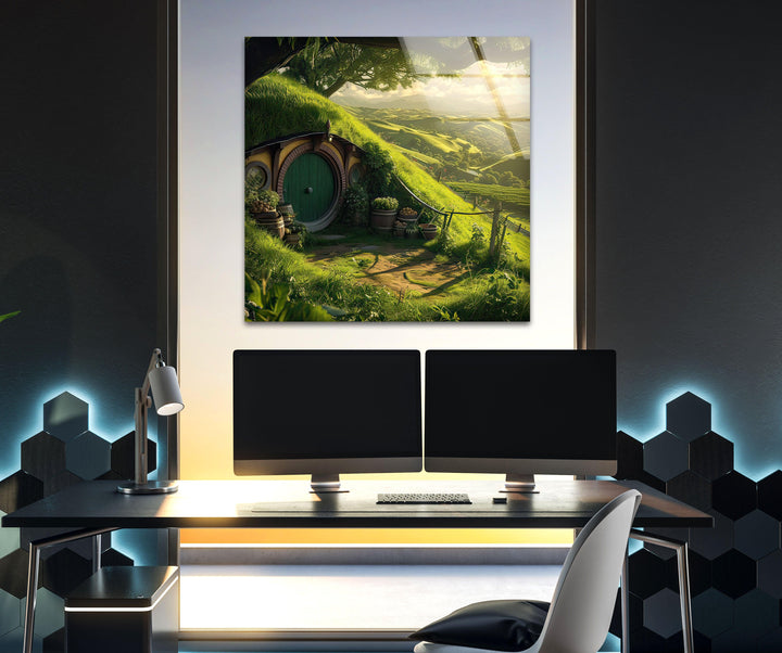 Shire Lord Of The Rings Glass Wall Art glass photo prints, glass picture prints
