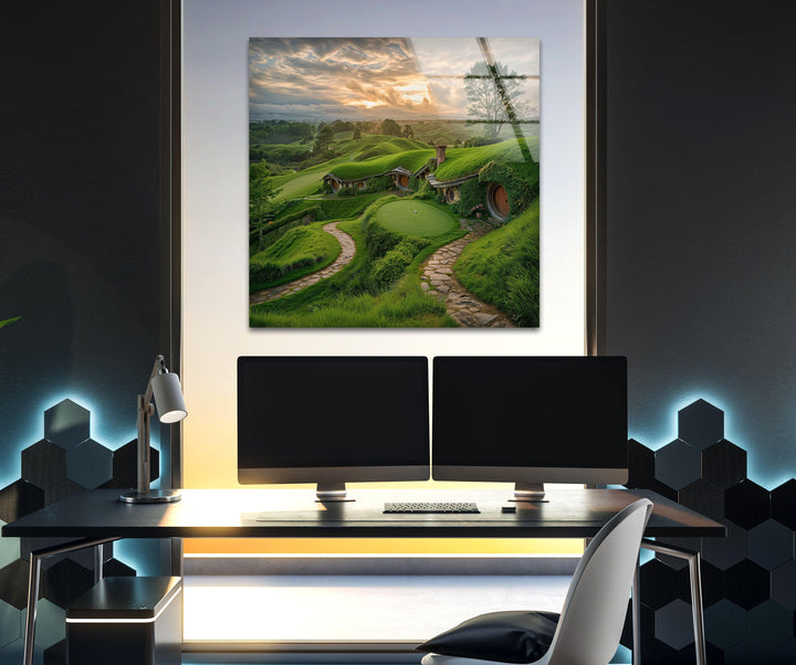 Shire Lord of The Rings Glass Wall Art Glass Printing Wall Art, Print photos on glass
