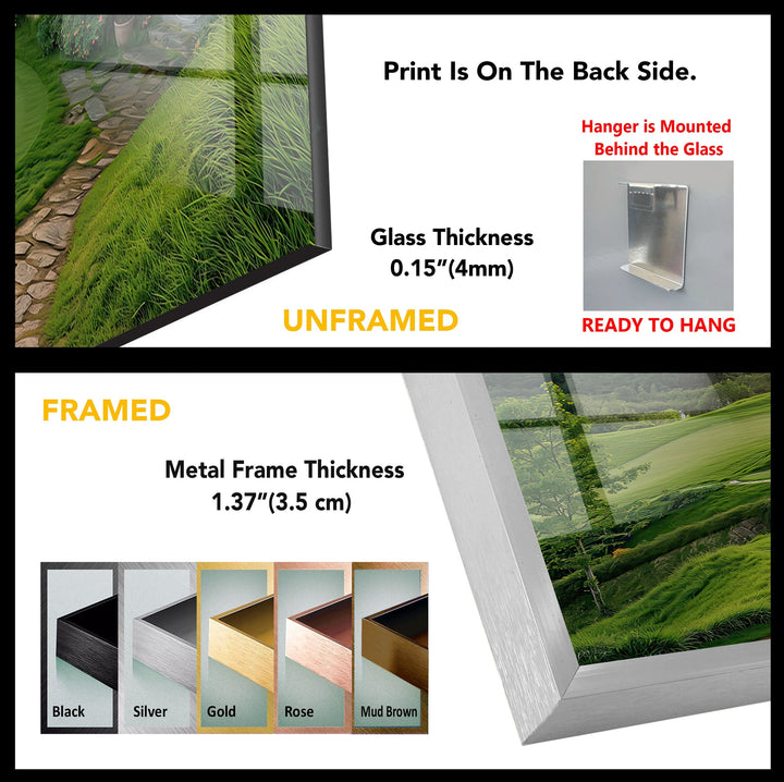 Lord of The Rings Shire Glass Wall Art