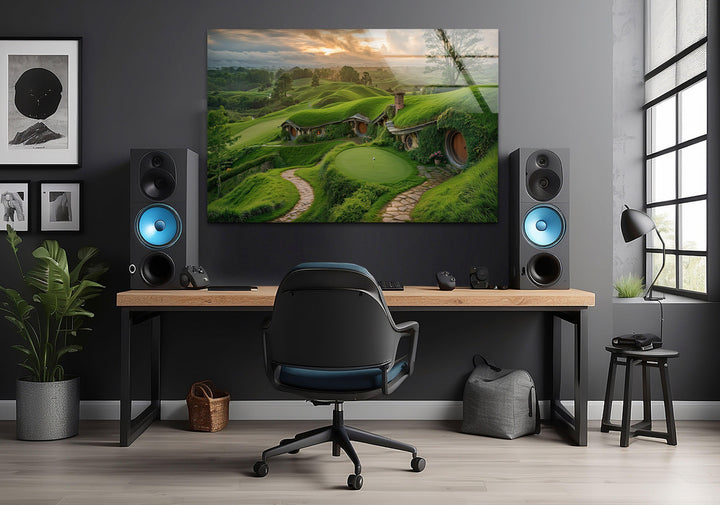 Shire Lord of The Rings Glass Wall Art glass photo prints, glass picture prints
