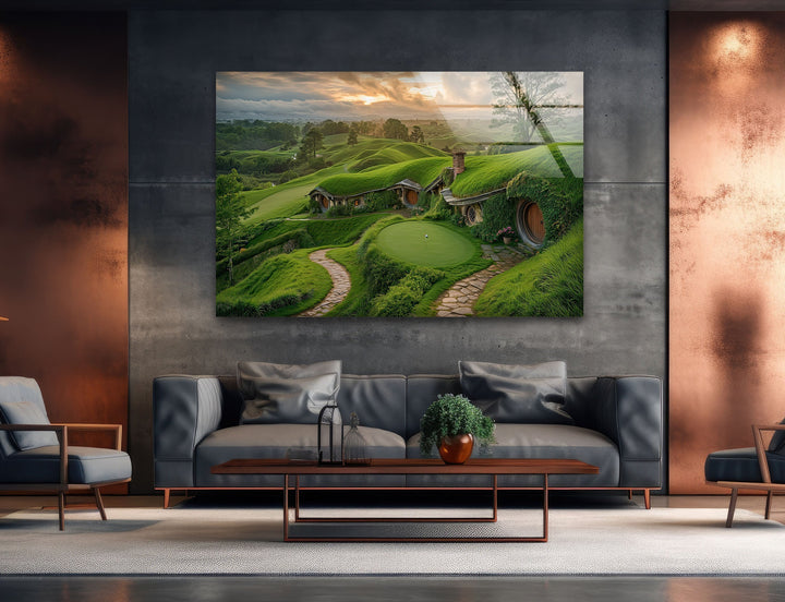Shire Lord of The Rings Glass Wall Art glass image printing, glass prints from photos
