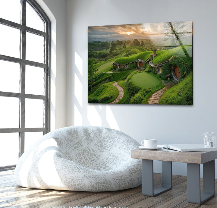 Shire Lord of The Rings Glass Wall Art photo print on glass, prints on glass wall art
