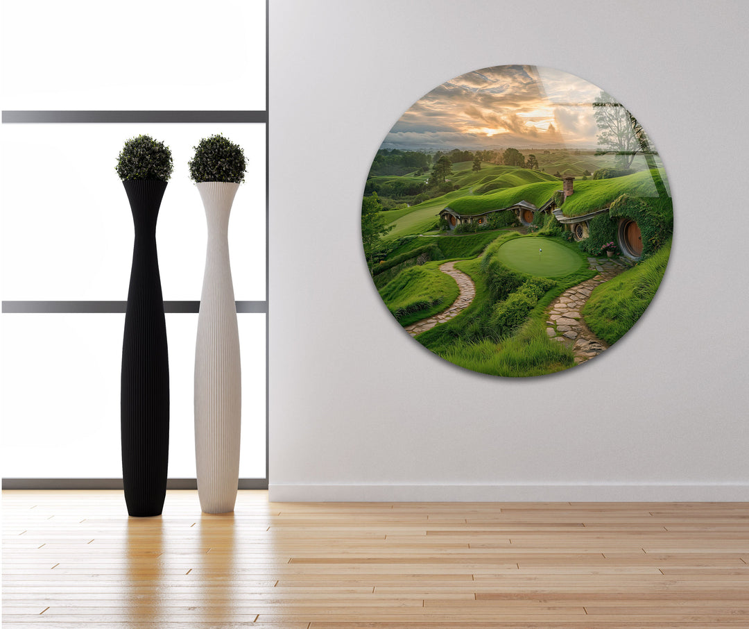 Shire Lord of The Rings Glass Wall Art large glass photo prints, glass wall photos
