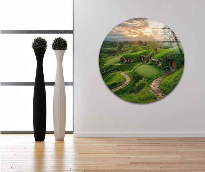 Shire Lord of The Rings Glass Wall Art large glass photo prints, glass wall photos
