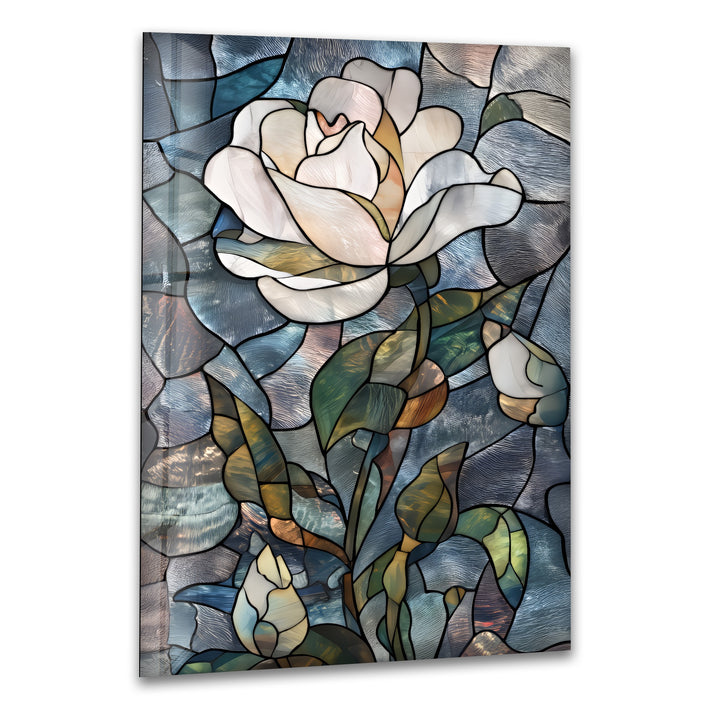 Whispers of the Bloom – Stained Glass Wall Art