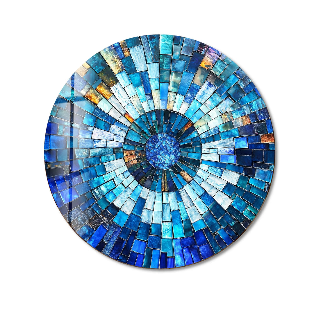 Oceanic Radiance – Round Glass Wall Art - MyPhotoStation