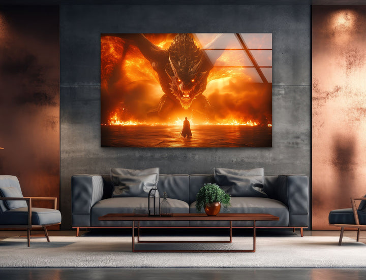 The Smaug Photo on Glass for Home Decor