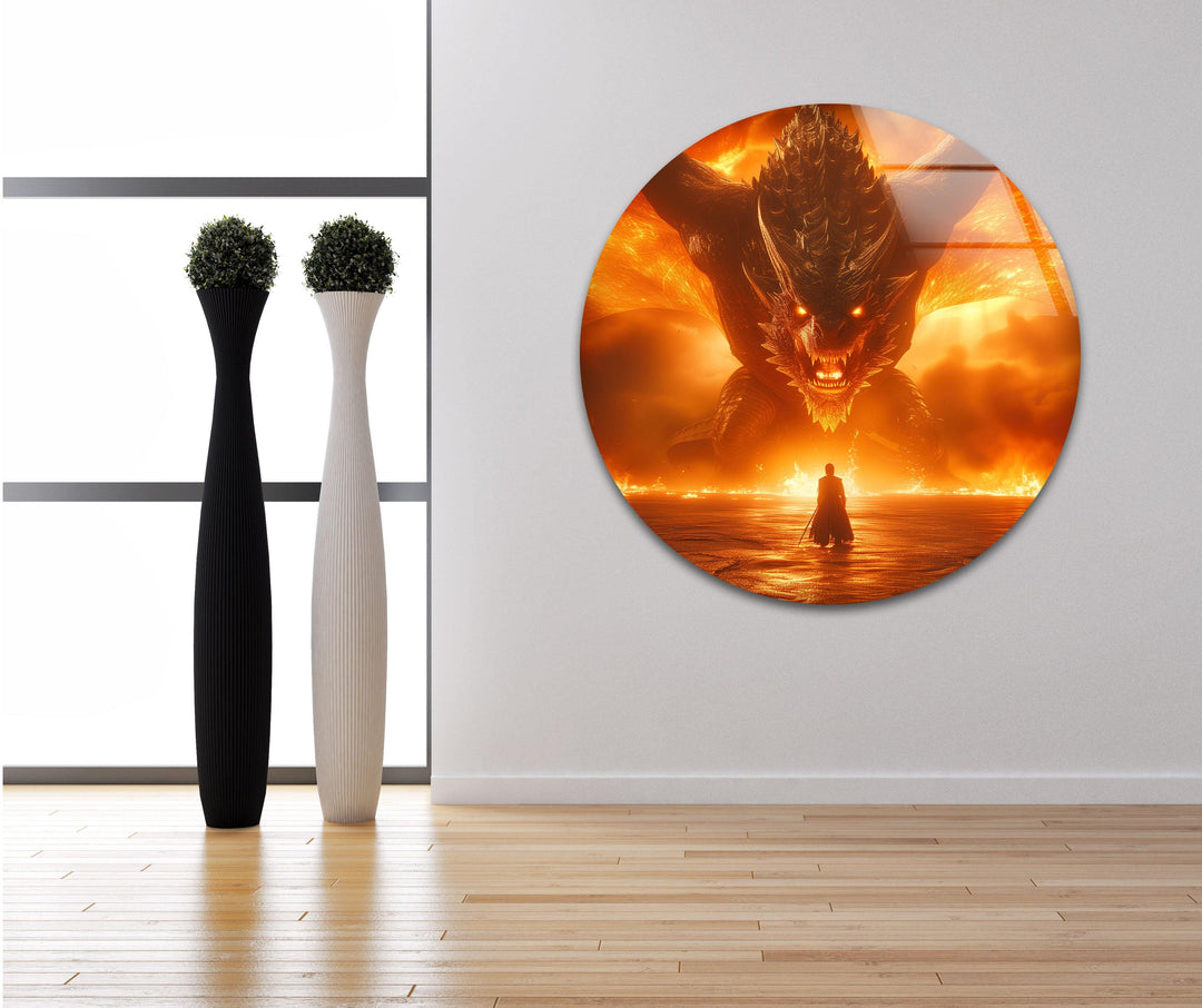 Hobbit Smaug Picture on Glass | Elegant Wall Art