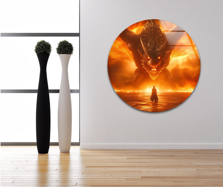 Hobbit Smaug Picture on Glass | Elegant Wall Art