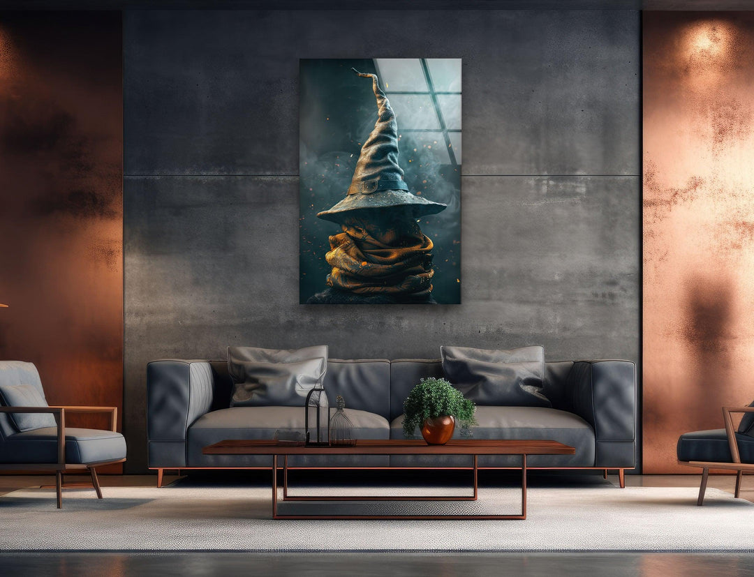 Sorting Hat From Harry Potter Glass Wall Art glass wall decor, glass wall art decor
