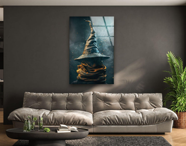 Sorting Hat From Harry Potter Glass Wall Art photo print on glass, prints on glass wall art
