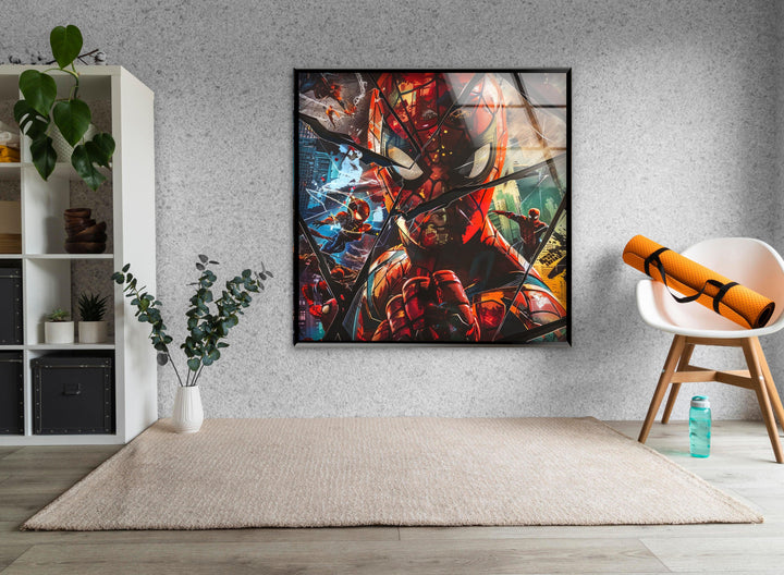 Spider Man Glass Art Painting Collections