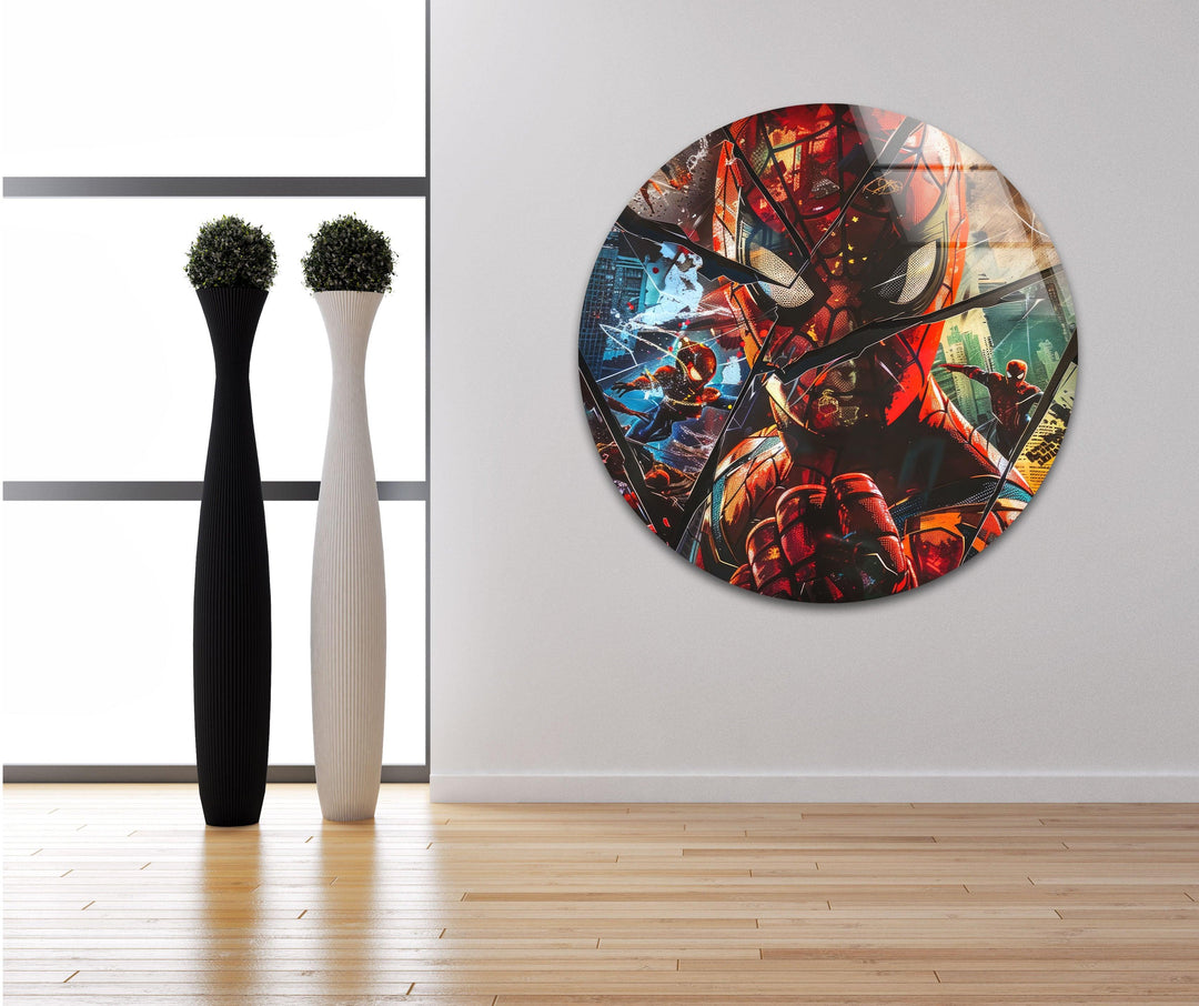 SpiderMan Glass Wall Art