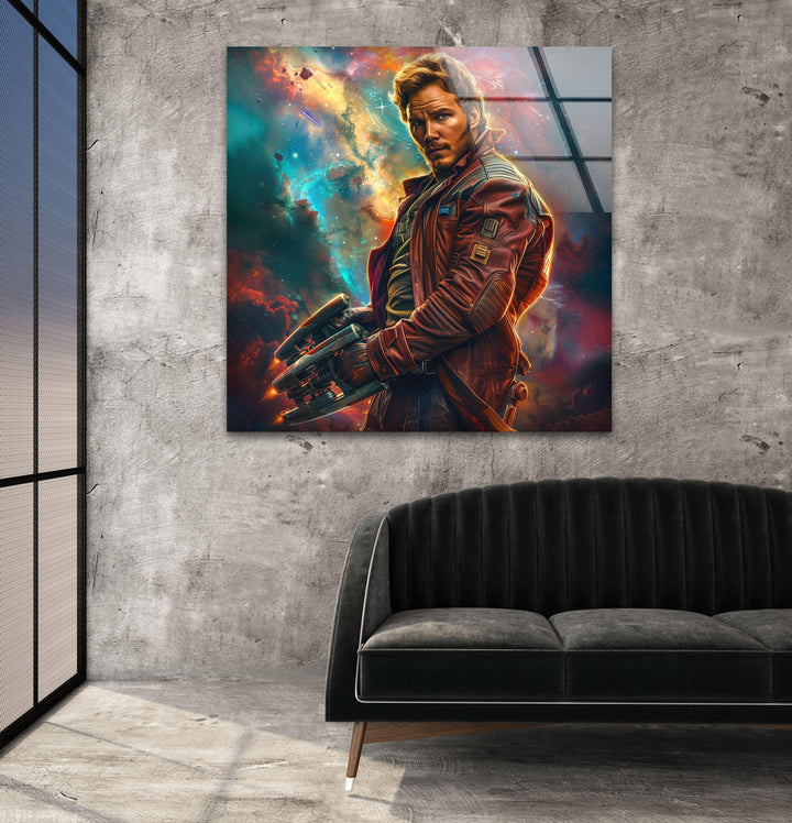 Marvel Star Lord Glass Wall Art, art glass wall art, glass wall art pictures