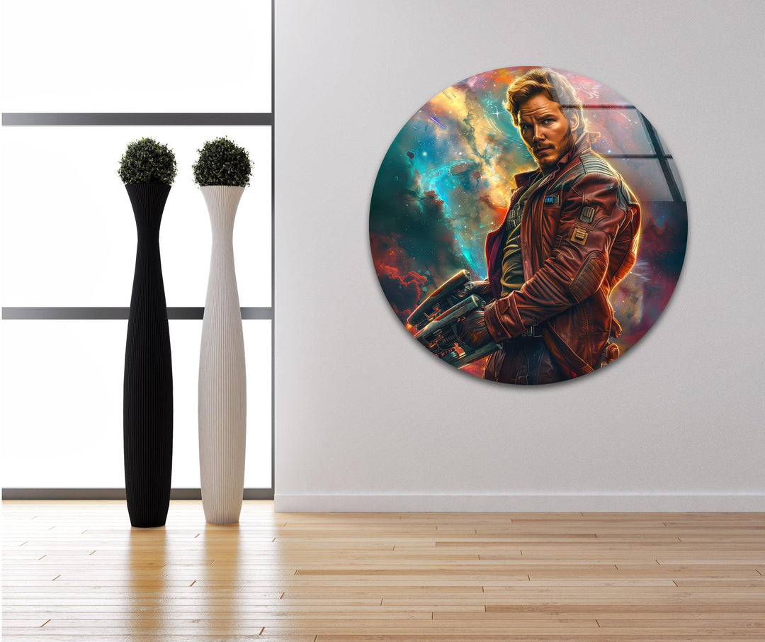 Marvel Star Lord Glass Wall Art, Glass Printing Wall Art, Print photos on glass