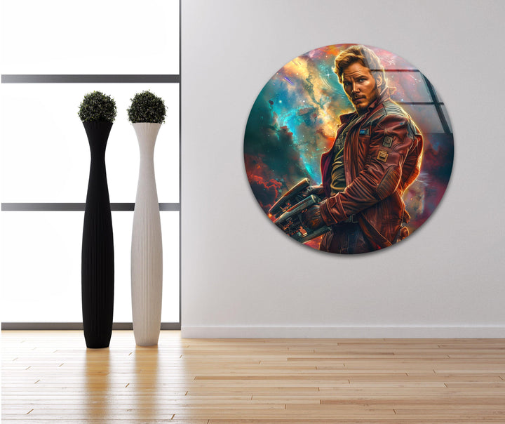 Marvel Star Lord Glass Wall Art, Glass Printing Wall Art, Print photos on glass