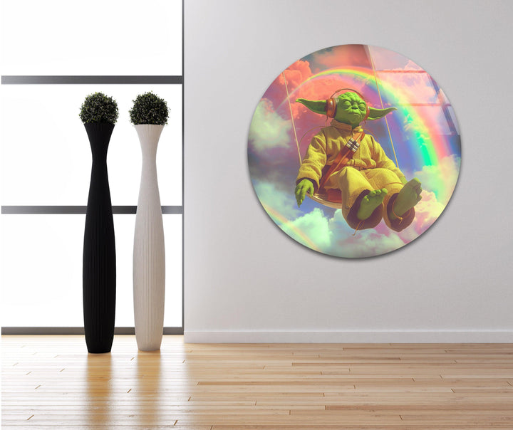 Star Wars Yoda Glass Wall Art glass pictures for Wall, glass prints wall art
