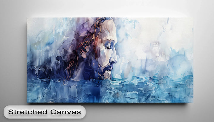 Peace in the Storm – Jesus in the Water Canvas Print