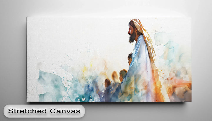 Let the Children Come – Jesus with Children Canvas Print