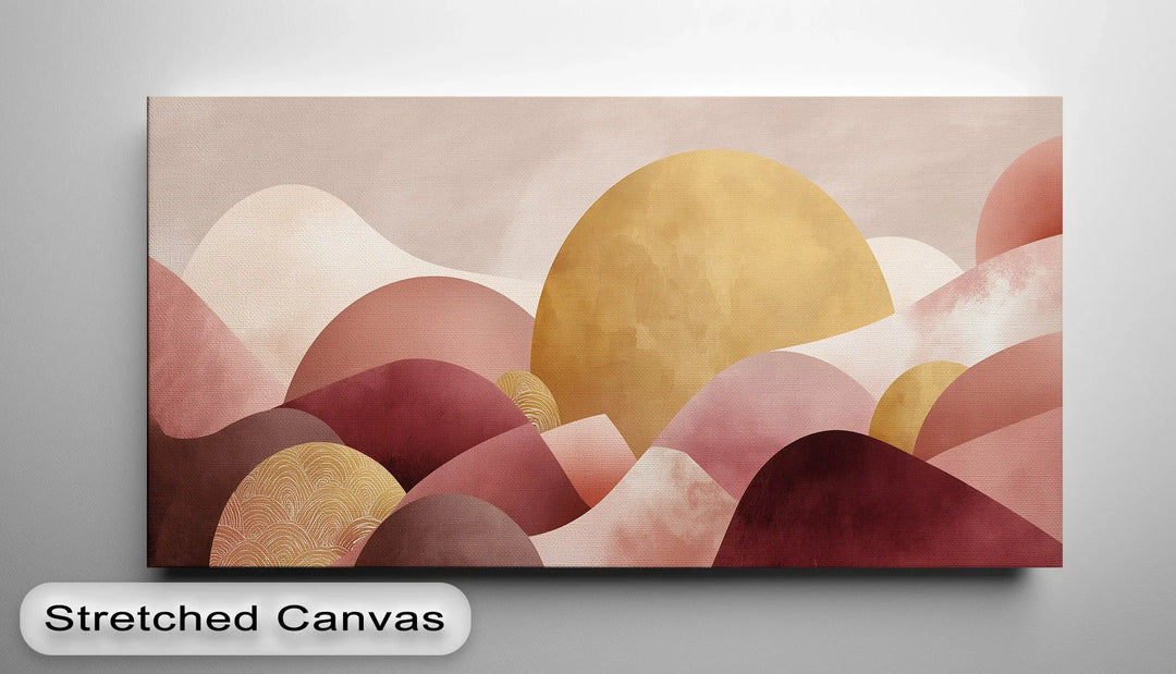 Contemporary pastel canvas print for living room bedroom or office decor

