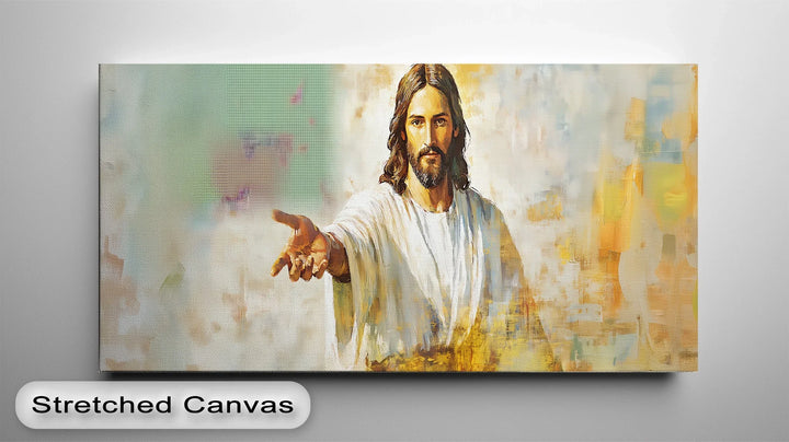 A stunning moment of love and hope captured in this expressive photo canvas.

