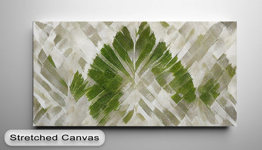 Verdant Imprint – Abstract Leaf Textured Canvas Print - MyPhotoStation