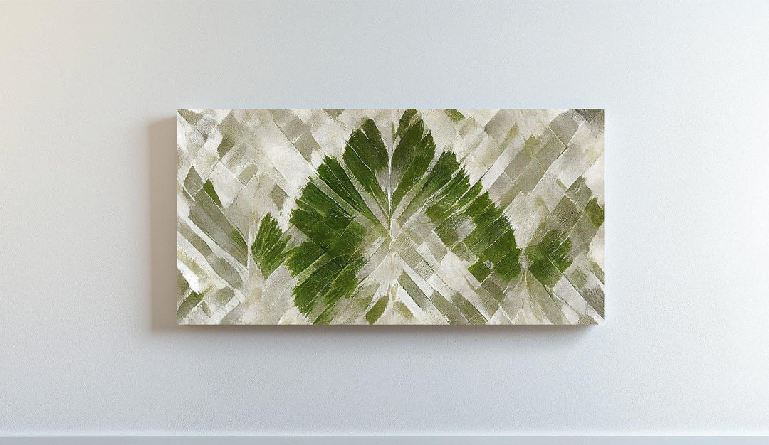 Verdant Imprint – Abstract Leaf Textured Canvas Print - MyPhotoStation