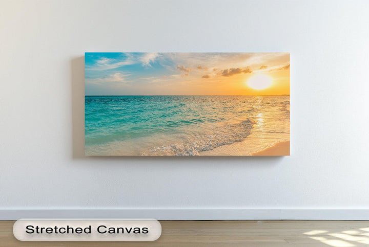 Serene Ocean Sunset - Landscape Canvas Print