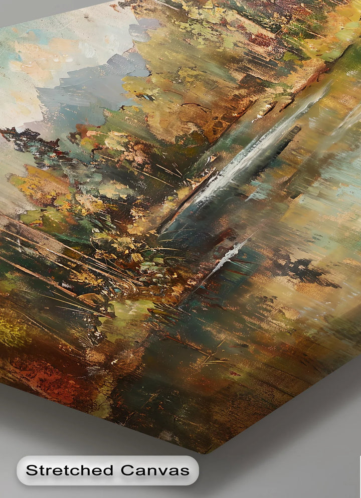 Whispers of Autumn Peaks – Mountain Lake Reflection Canvas Print - MyPhotoStation