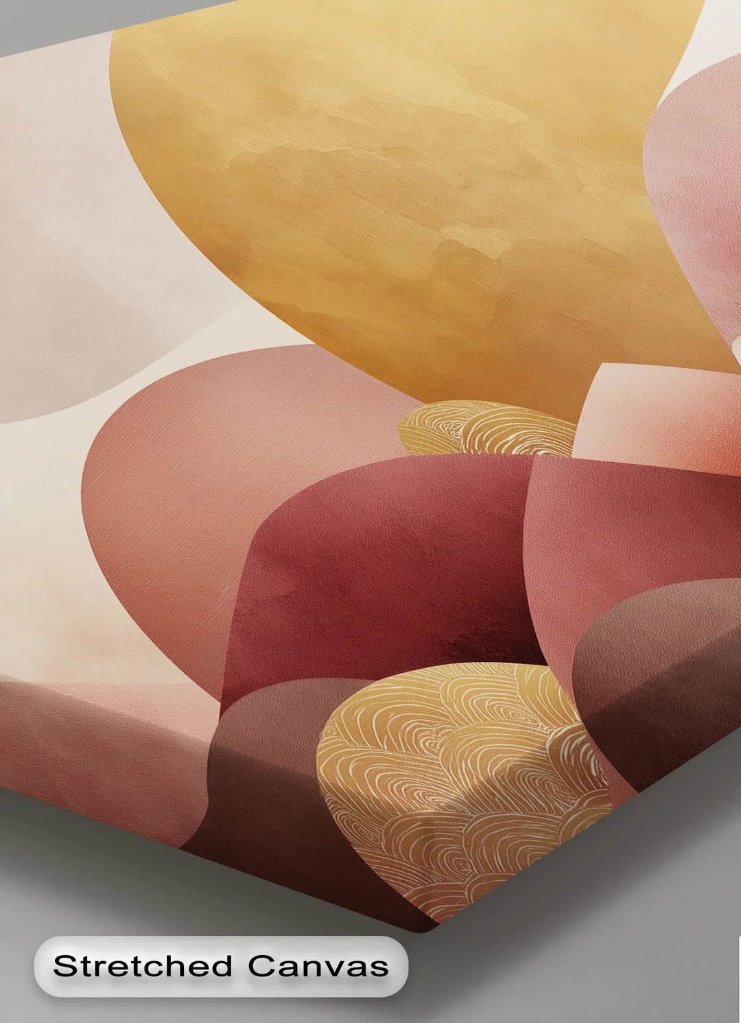 Blush Horizon – Abstract Sunset Landscape Canvas Print - MyPhotoStation