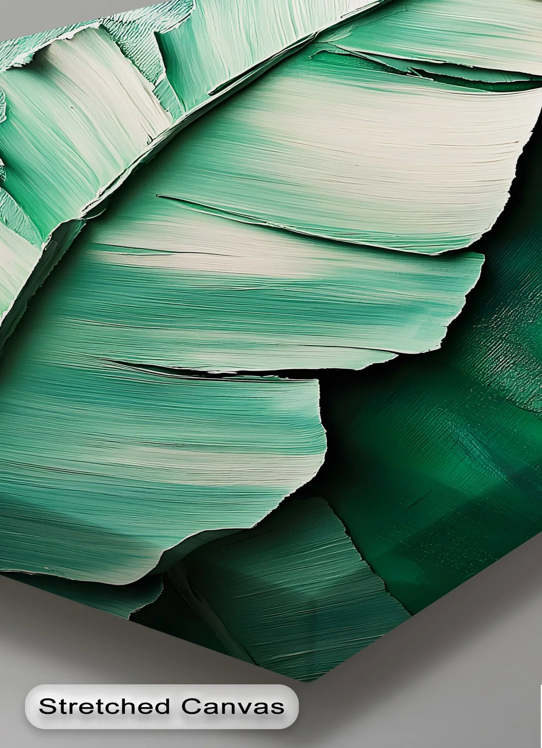 Verdant Blade – Abstract Banana Leaf Canvas Print - MyPhotoStation