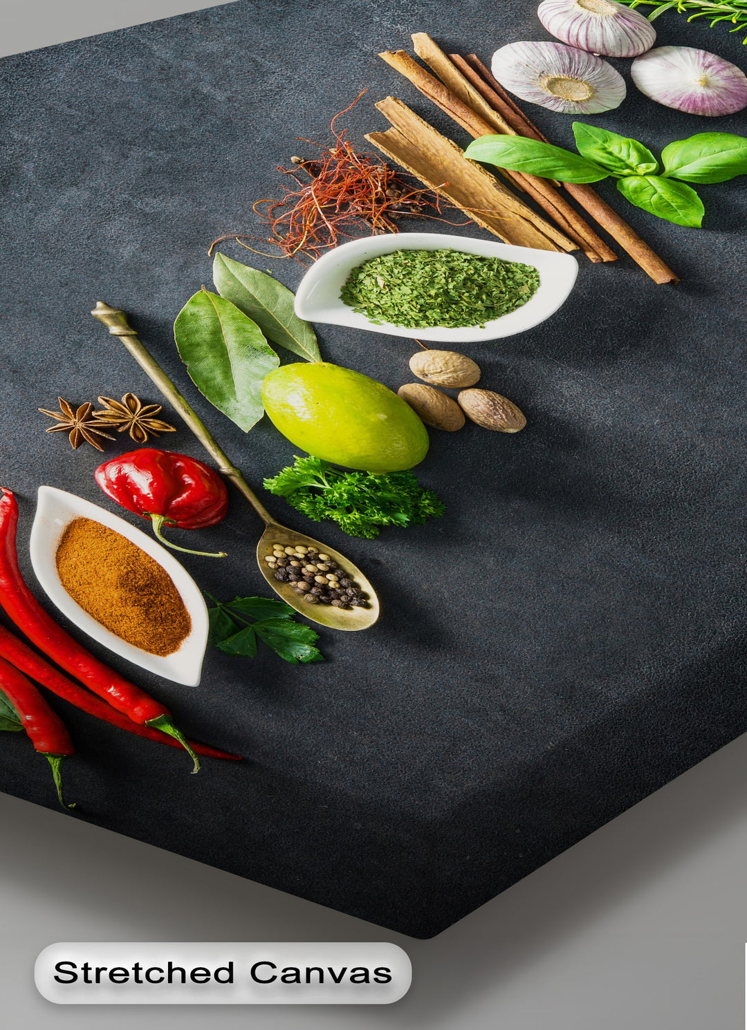 Kitchen Spice Canvas Print – Colorful Culinary Wall Art