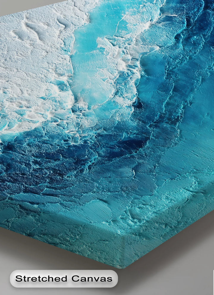 Abyssal Surge – Deep Blue Ocean Texture Canvas Print - MyPhotoStation
