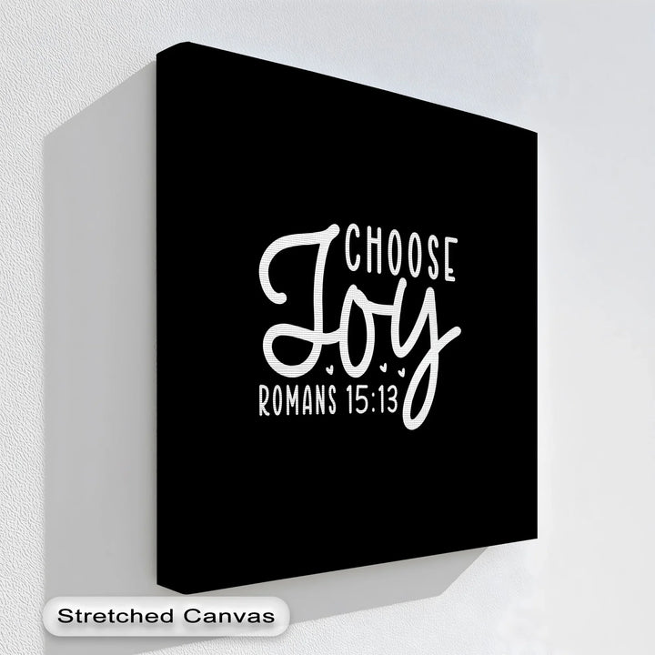 Bold faith quote canvas print from Romans 15:13

