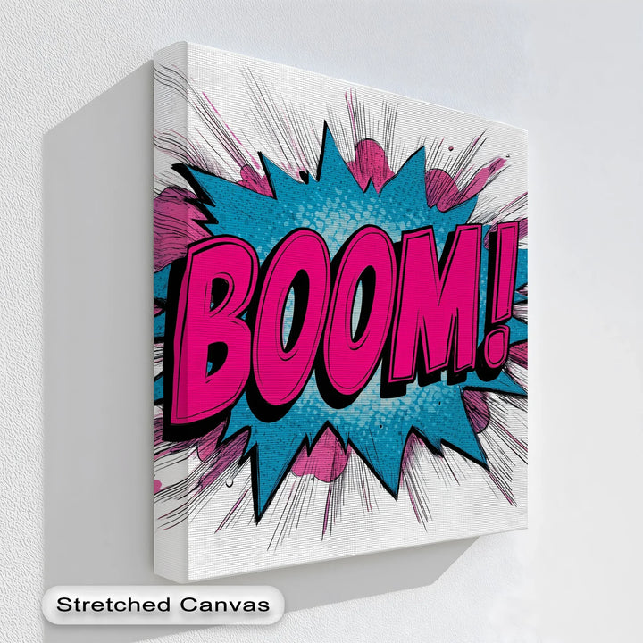 BOOM! – Explosive Pop Art Canvas Print