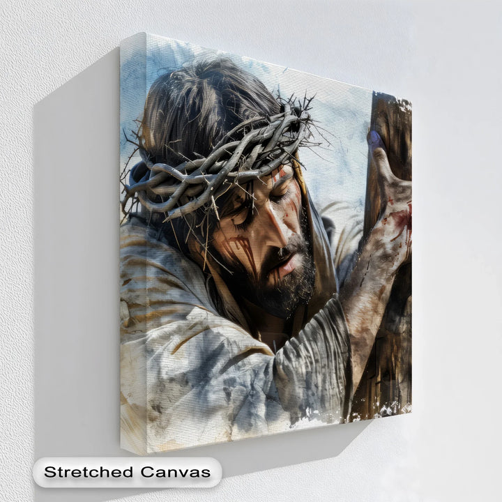 The Final Embrace – Crucified Savior Canvas Print