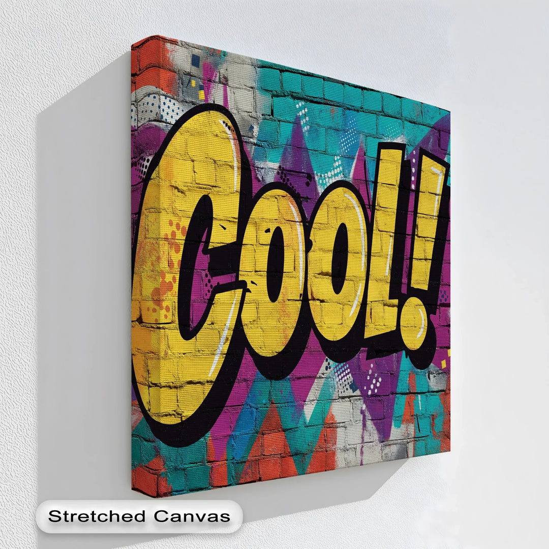 Pop Art Graffiti Style – Cool Typography Mural

