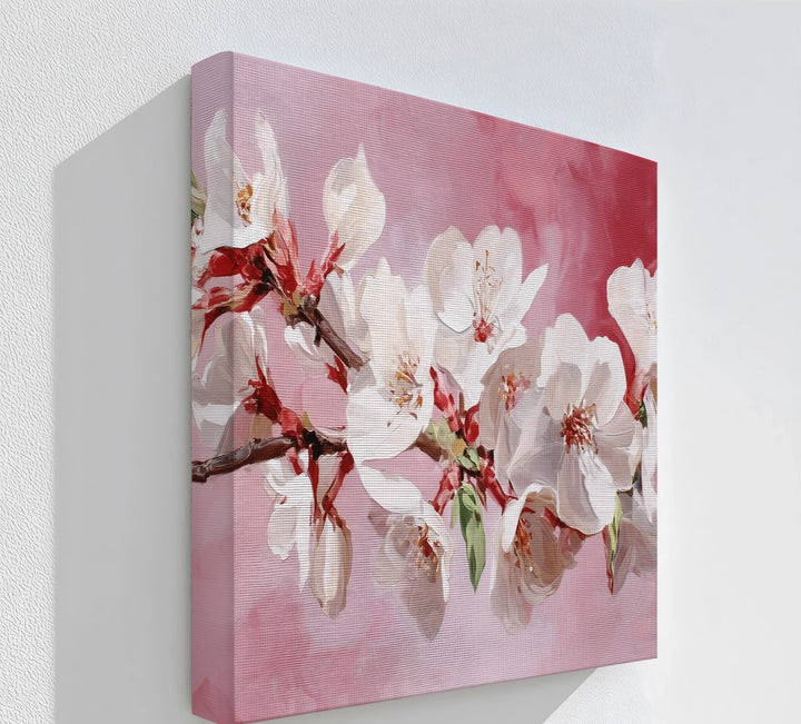 Blossoming Almond Branch – Pink Canvas Print - MyPhotoStation