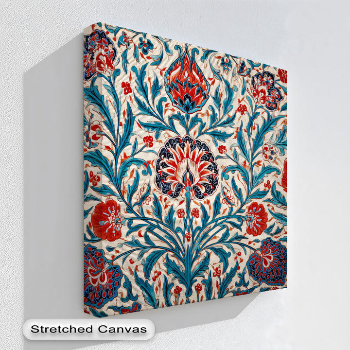 Persian Floral Elegance – Persian Canvas Print