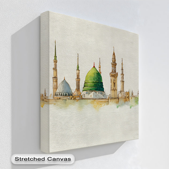 Al-Masjid an-Nabawi - Islamic Canvas Print