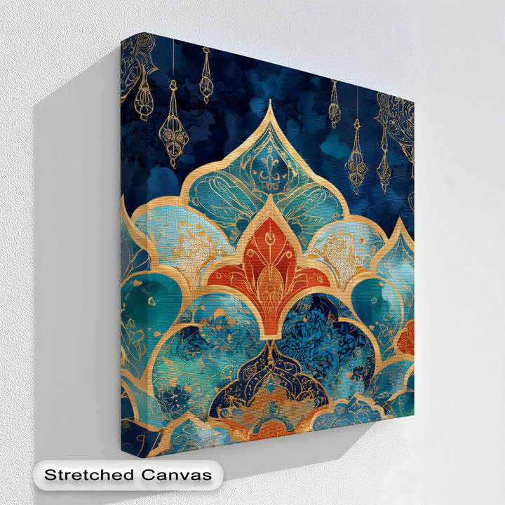 Golden Twilight Arches – Persian Canvas Print
