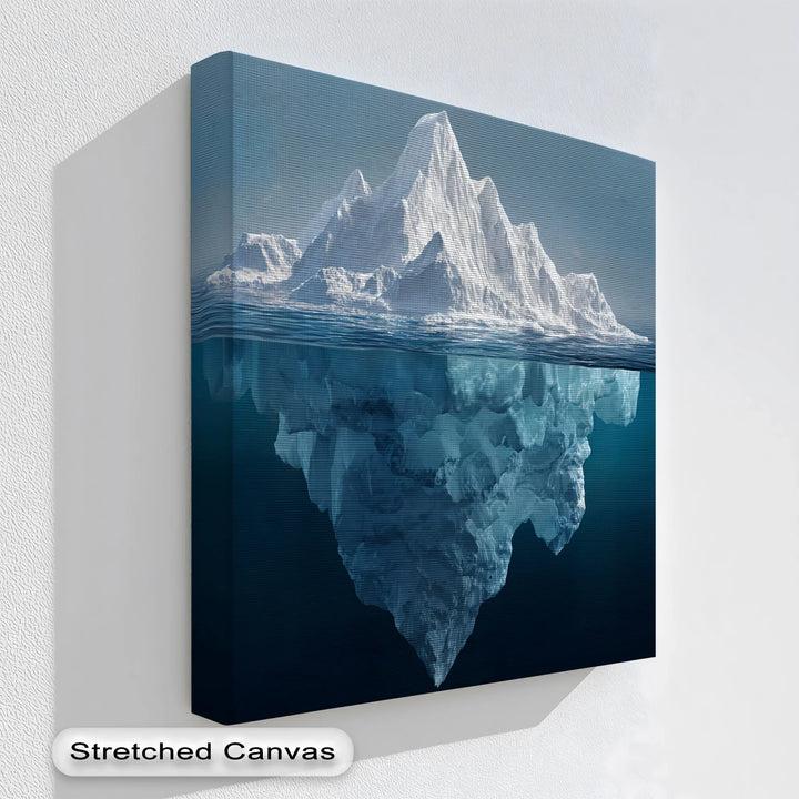 Beneath the Surface – Iceberg Canvas Print
