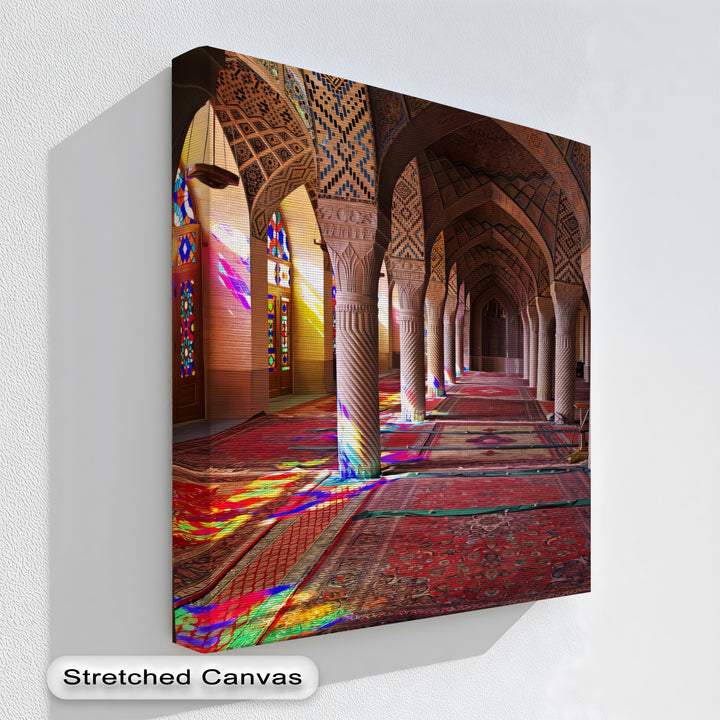 Radiant Stained Glass Serenity – Persian Canvas Print