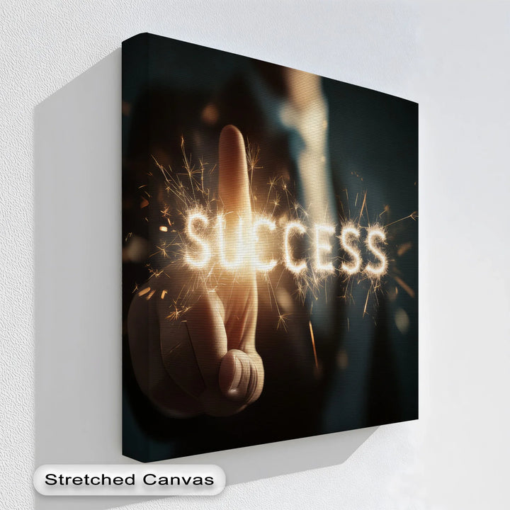 Ignite Success – Sparkling Motivation Canvas Print