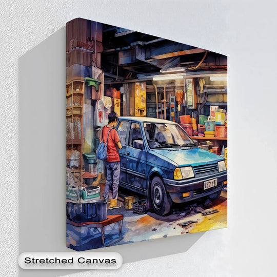 Mechanic’s Memory – Car Canvas Print - MyPhotoStation