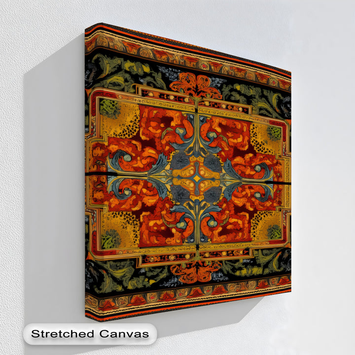 Ornate Floral Elegance – Persian Canvas Print