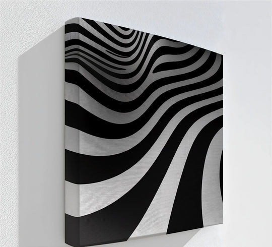 Velvet Currents – Black & White Canvas Print - MyPhotoStation